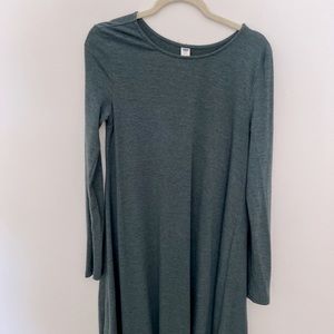 Old Navy Long Sleeve Dress Dark Green